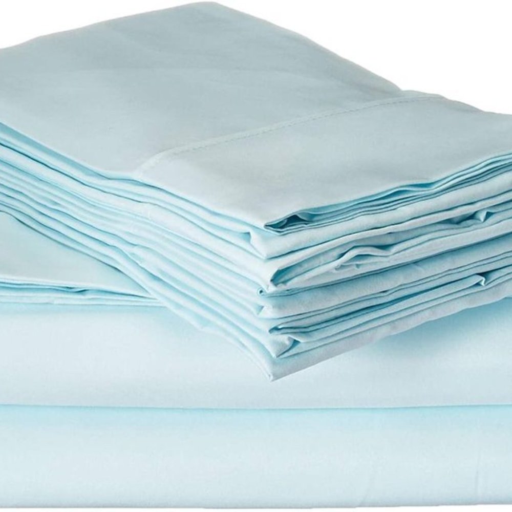 Home Basics Ultra Soft Brushed 6 Piece Microfiber Sheet Set - King, Aqua